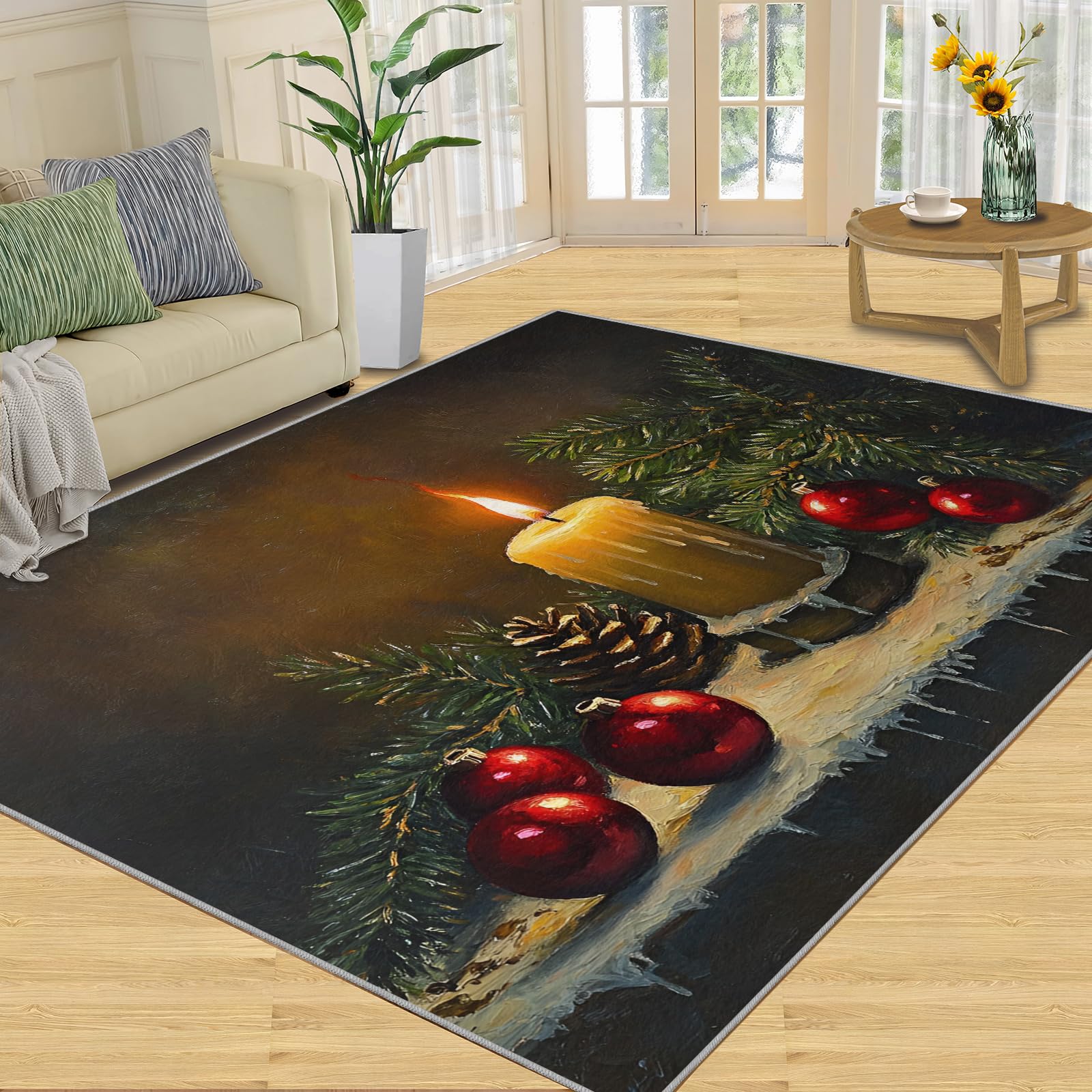 Tapis d'hiver pour salon 180x200 anti-glisse idéal pour les enfants