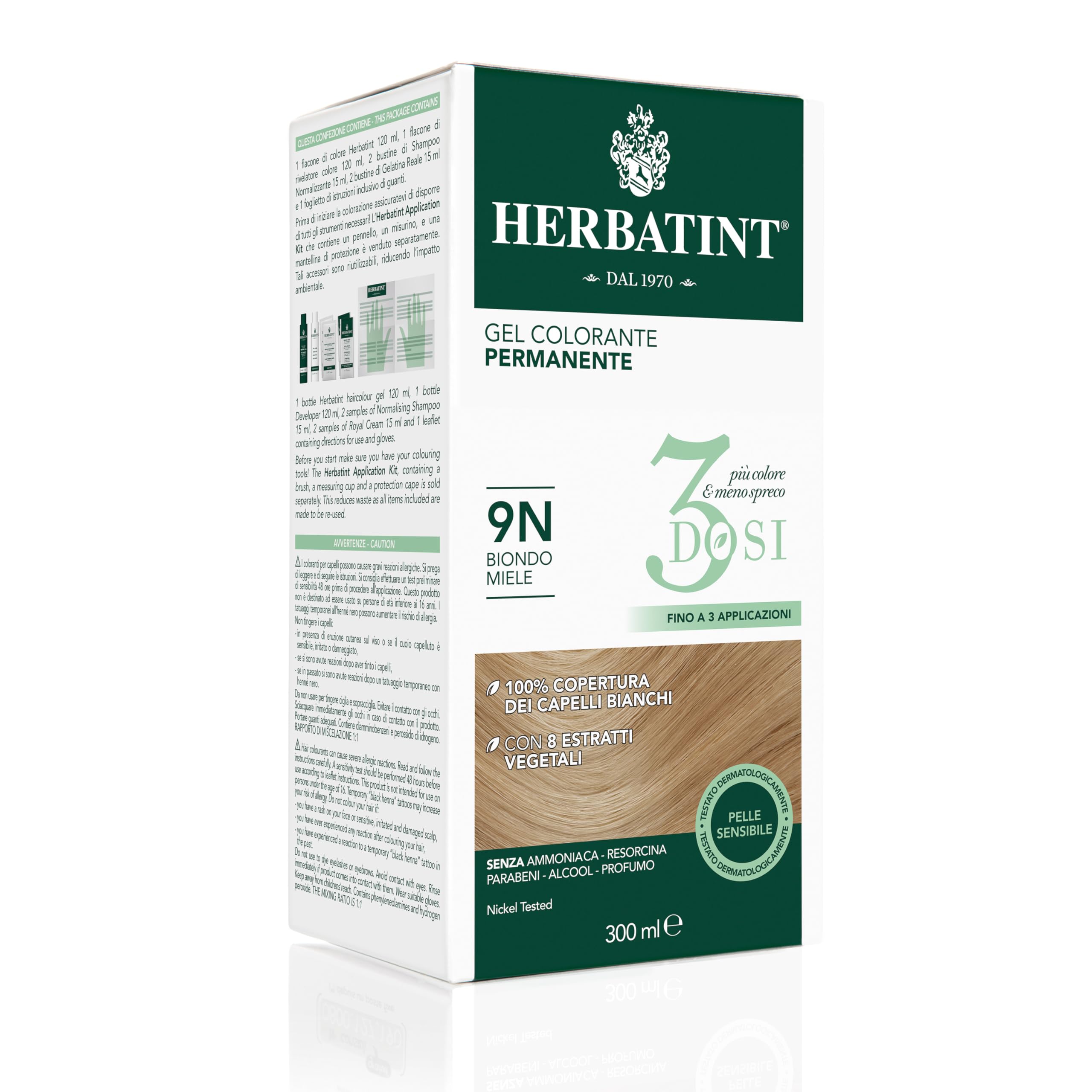 herbatint 3d bio miele 300ml9n