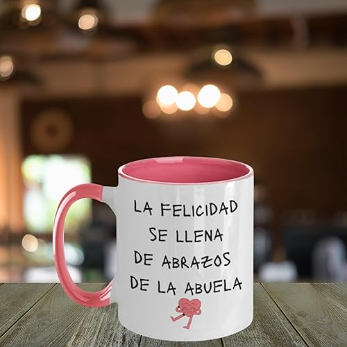 Miniatura 5 de La Felicidad Se Llena De Abrazos De La Abuela Idea De Regalo Para Abuela, De Familiares, Amigos, Vacaciones, Cumpleaños, Navidad, Bebidas Calientes,