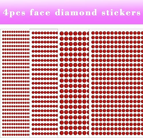 Miniatura 7 de 1799 calcomanías de gemas para manualidades, autoadhesivas, diamantes de imitación para manualidades, calcomanías redondas de acrílico brillante,