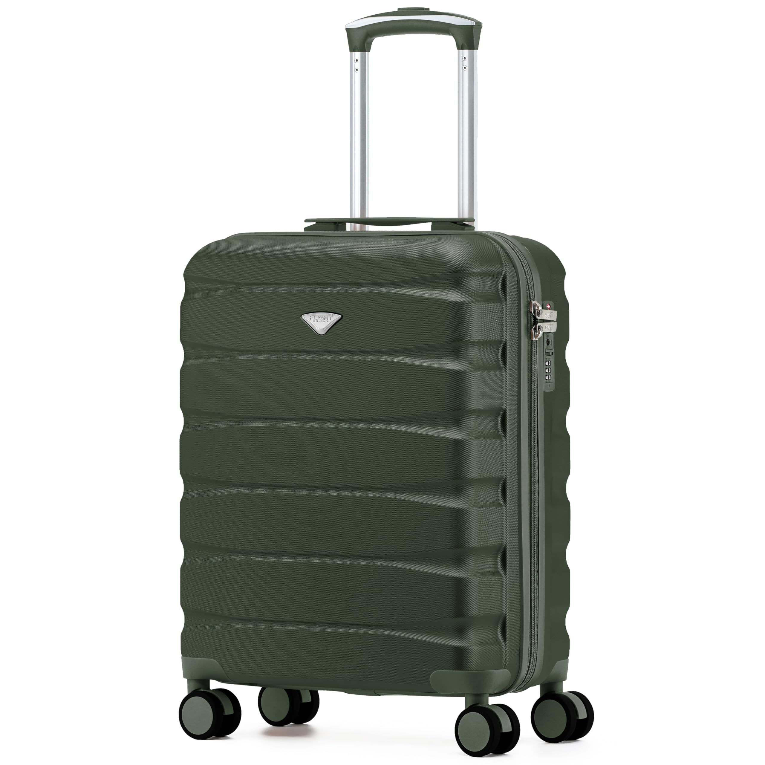 Flight Knight Underseat Cabin Suitcase 45x36x20cm | Free Hand Luggage for EasyJet & Wizz Air | Lightweight ABS Hard Shell with 8 Silent-Glide Spinner Wheels | Max Space Travel Bag — view 289