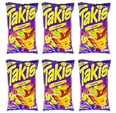 Takis Fuego HOT Chili Pepper & Lime Corn Snack: 6 Bags of 9.9 Oz