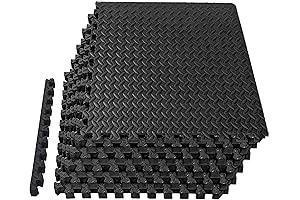 Mat Block EVA Exercise Floor Mats: Premium Interlocking Foam Tiles for All...