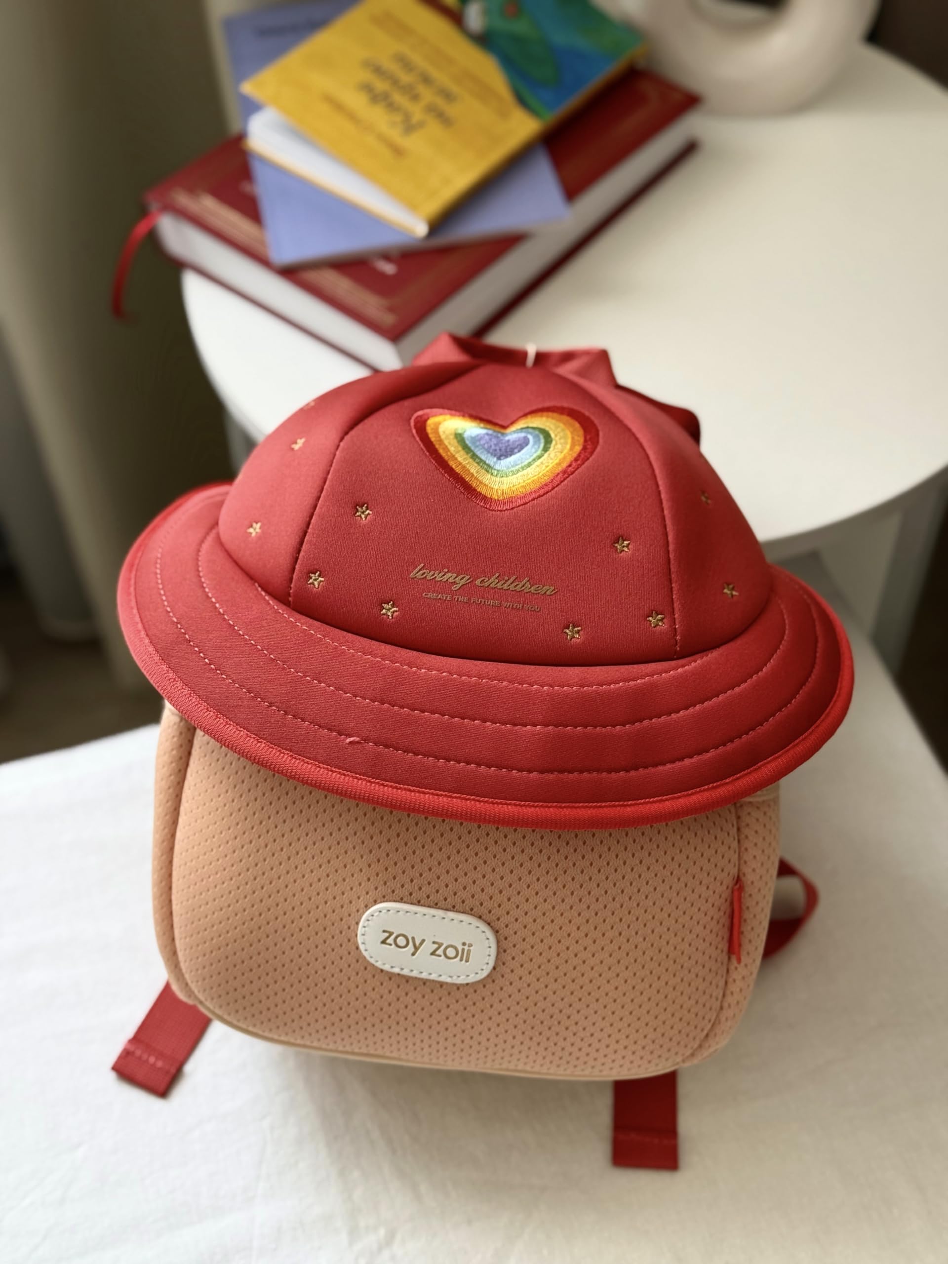 zoy zoii Kinderrucksack für Jungen und Mädchen, ideal für Spaziergänge, Reisen, Kindergarten und Vorschule, Herz, M, Modisch, für Kinder.