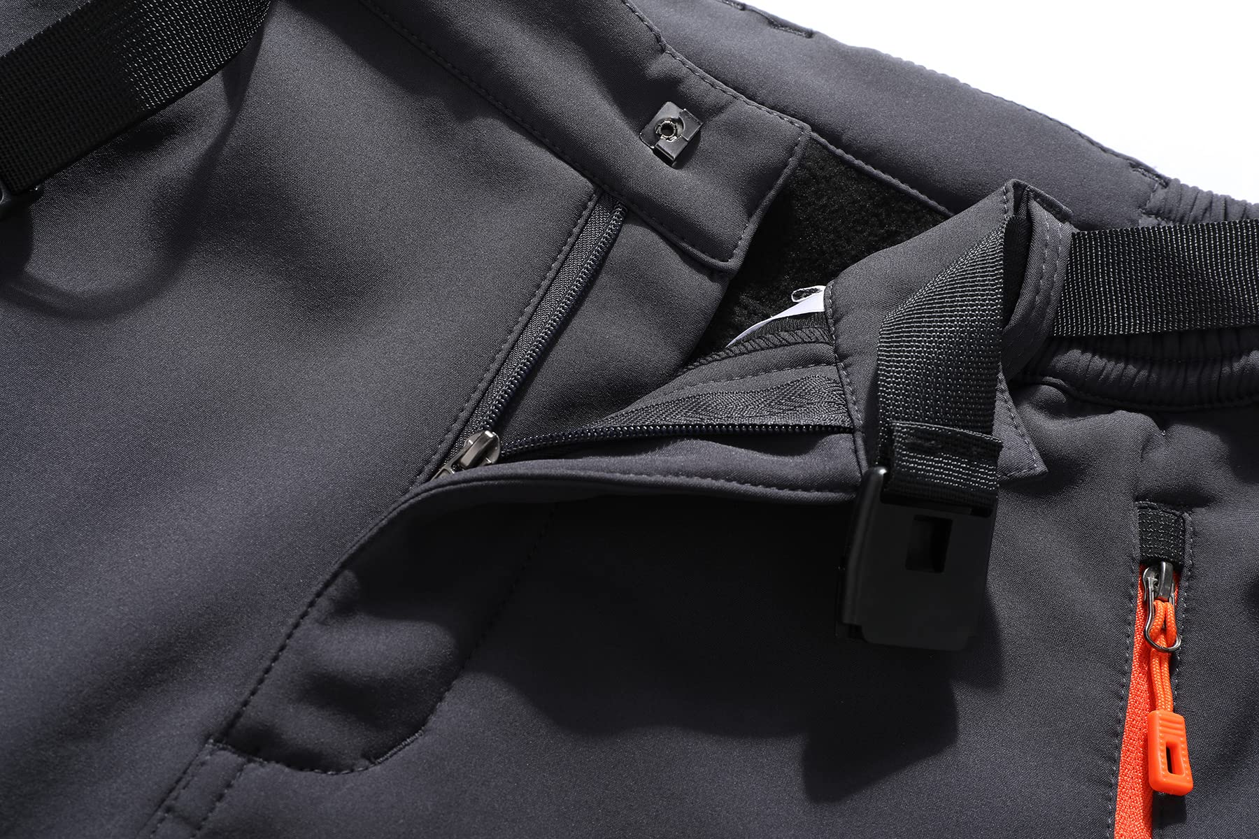 BenBoy Pantaloni Trekking Uomo Invernali Impermeabile Pantaloni da Sci Neve Arrampicata Escursionismo Caldo Pantaloni Softshell Outdoor