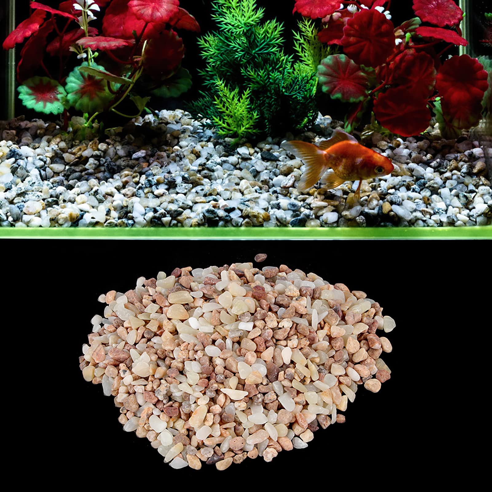 Sandston Aquarium Decoration Sand, Fish Tank Landscape Sand, for Aquarium Fish Tank