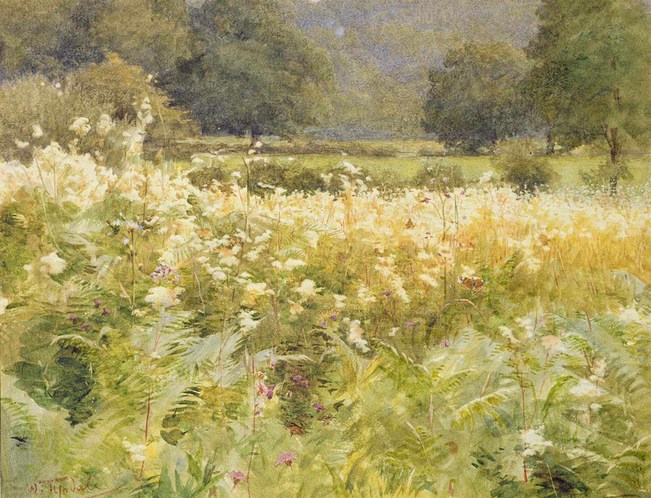 ARTXLXXBN Famous Prints Artwork Pictures Poster Painting Art Meadowsweet by Walter Frederick Roofe Tyndale Artwork Landscape Pictures for Home Decor 60x90cm