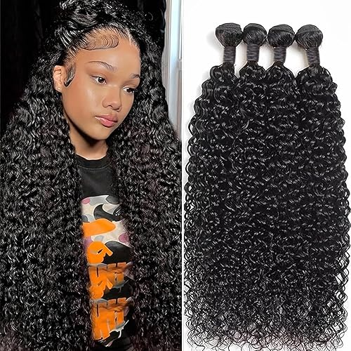 Vista 7 de Manojos de cabello humano ondulado de 18 pulgadas, paquetes de cabello humano ondulado 12A brasileño 100% sin procesar, cabello humano virgen húmedo