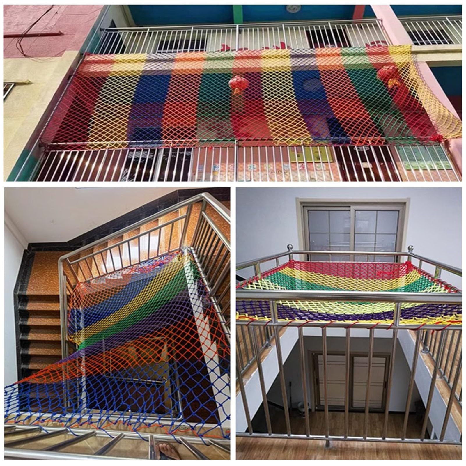 Rete per Recinzione Flessibile Pieghevole per Riporlo Facilmente Rete Gatti | Rete di Sicurezza Decorazioni da Giardino, Ringhiere per Balconi, Parapetti per Soppalchi(8 mm thick,2.5x5m/8.2x16.4ft)