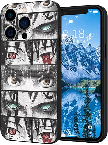 Funda de teléfono de anime para iPhone 13 Pro Max, funda de teléfono de anime japonés, antiarañazos, a prueba de golpes, funda de TPU suave para