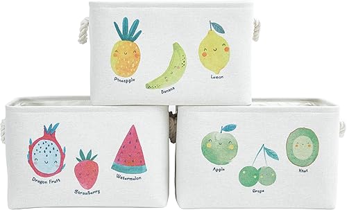 DECOMOMO Cestas de almacenamiento de juguetes para estantes, contenedor de almacenamiento de lona de 25.5 L para ropa de bebé, juguetes para niños,