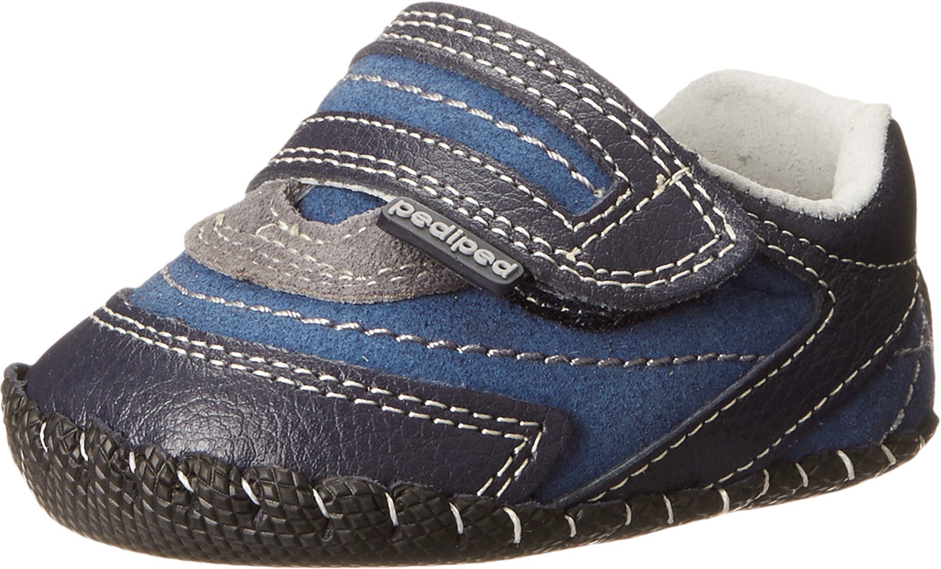 pediped Originals Teddy Crib Shoe (Infant/Toddler),Navy,Extra Small (0-6 Months)