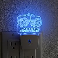 Vista 11 de Luz nocturna personalizada, luz nocturna de camión volquete, habitación de niño, luz nocturna personalizada, decoración de dormitorio infantil