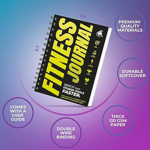 Vista 17 de Clever Fox Diario de fitness libro de registro de entrenamiento, planificador diario de acondicionamiento físico diario para mujeres y hombres.