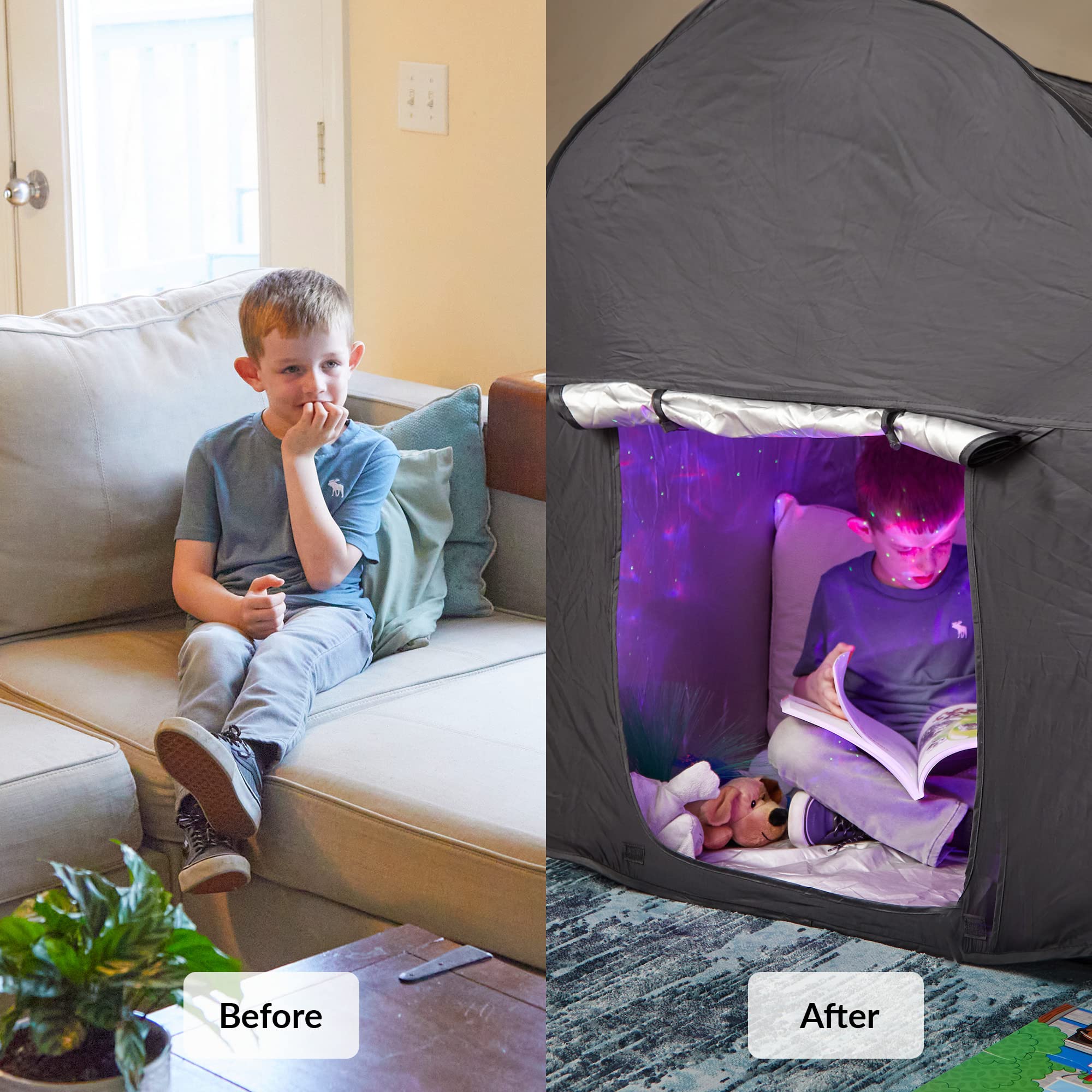 Buy Sensory Tent Calming Hideout for Kids Sensory Den Popup Tent Blackout Tent