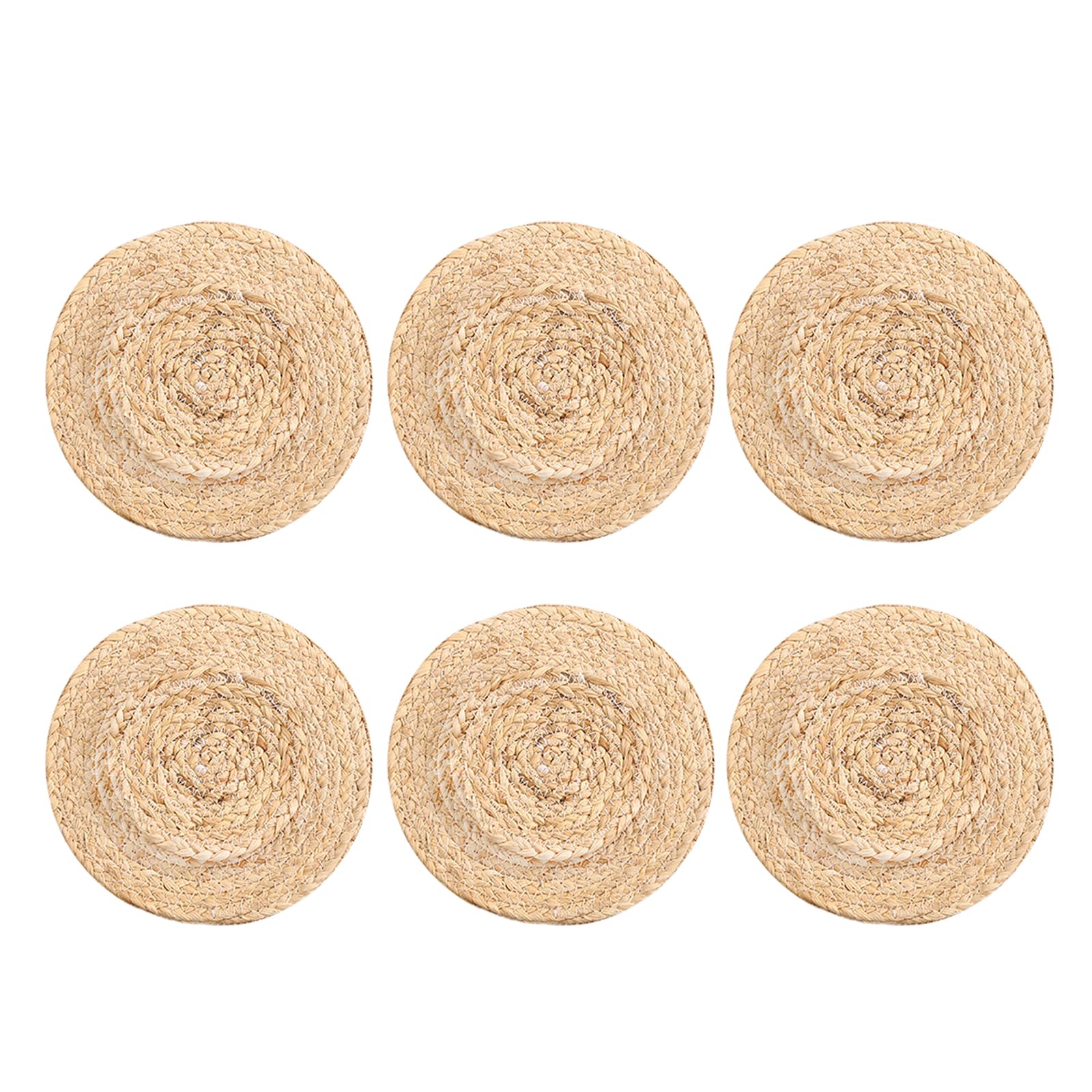 6Pcs Japanese Styles Place Mats Decorative Handwoven Placemat Table Mats Decorations for Outdoor Parties Wicker Placemats Set
