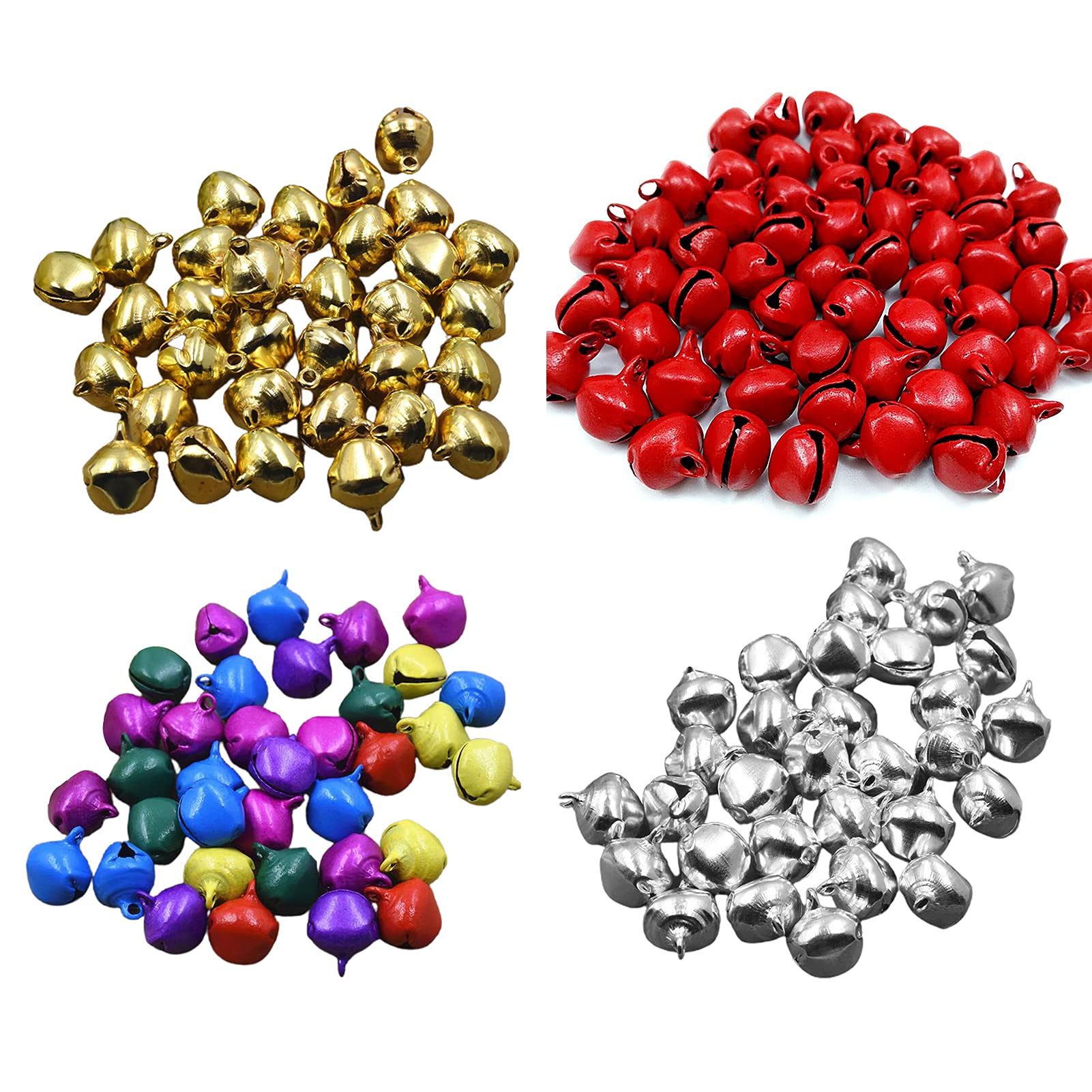 Kerstklokken, Mini Kerstdecoratie Kerstklokken Boom Jingle Flowerbell Materiaal Set Ornamenten Decor Ambachten Boog Hangende Krans 10st, Kerstdecoratie thuis