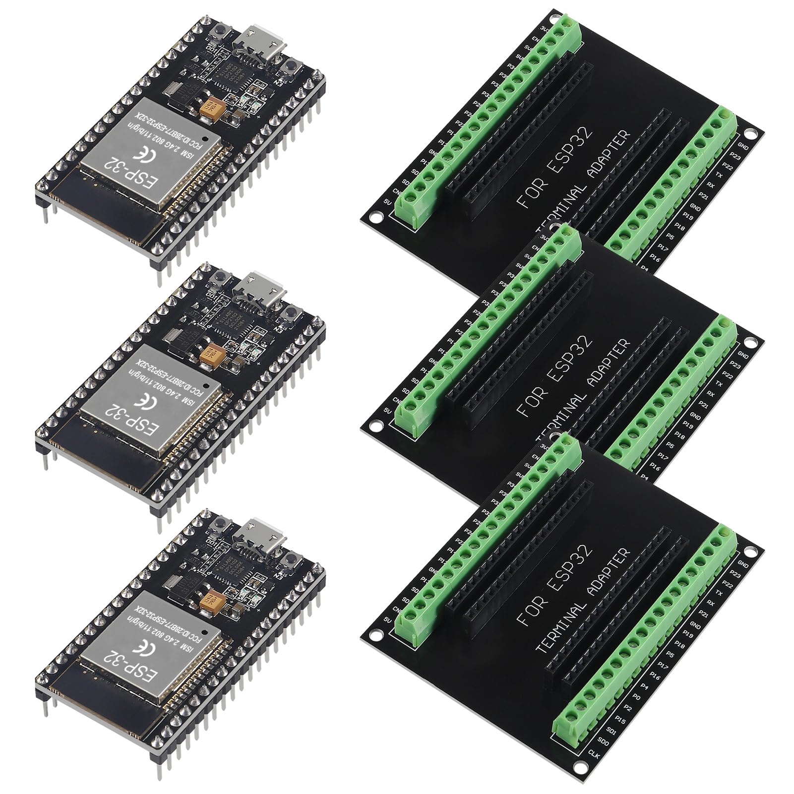 Amazon.com: 3 Set ESP32 ESP-32D Development Board CP2012 38Pin