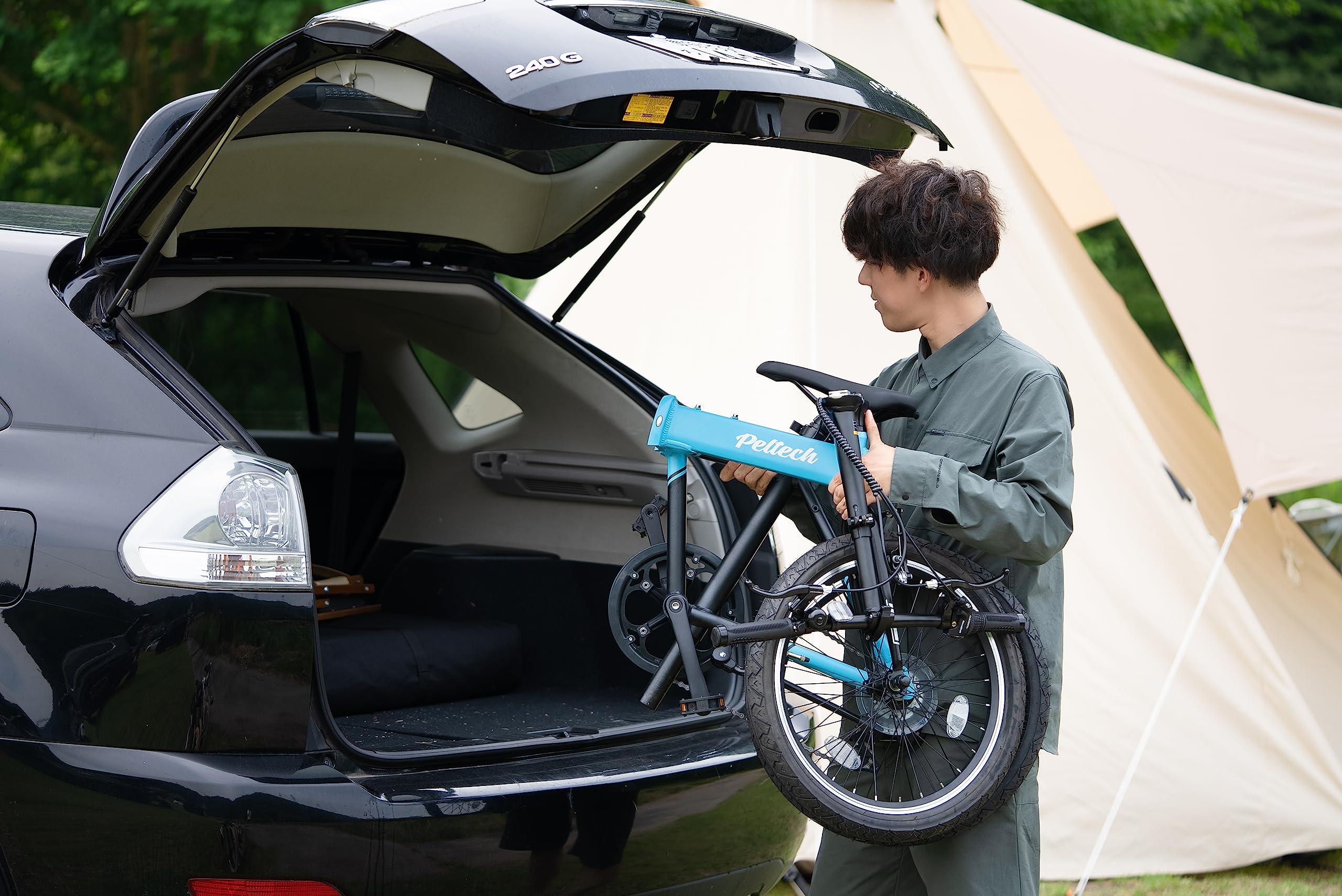 Amazon | PELTECH Flip one 軽量アルミ折り畳み自転車 総重量11.8㎏ 20
