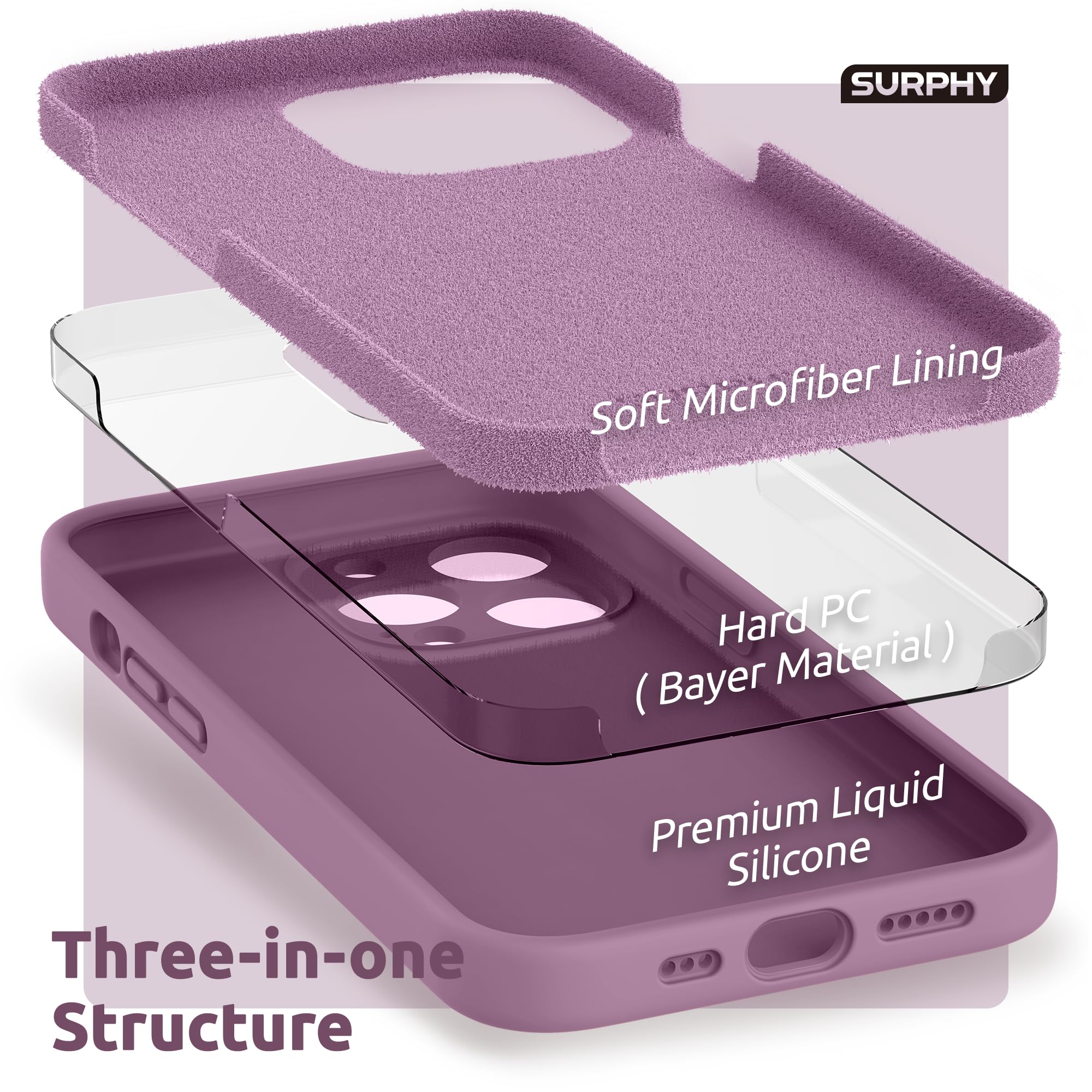 SURPHY iPhone13 Proケースラベンダーグレイ SURPHY iPhone13 Proケースラベンダーグレイ Amazon.com: SURPHY