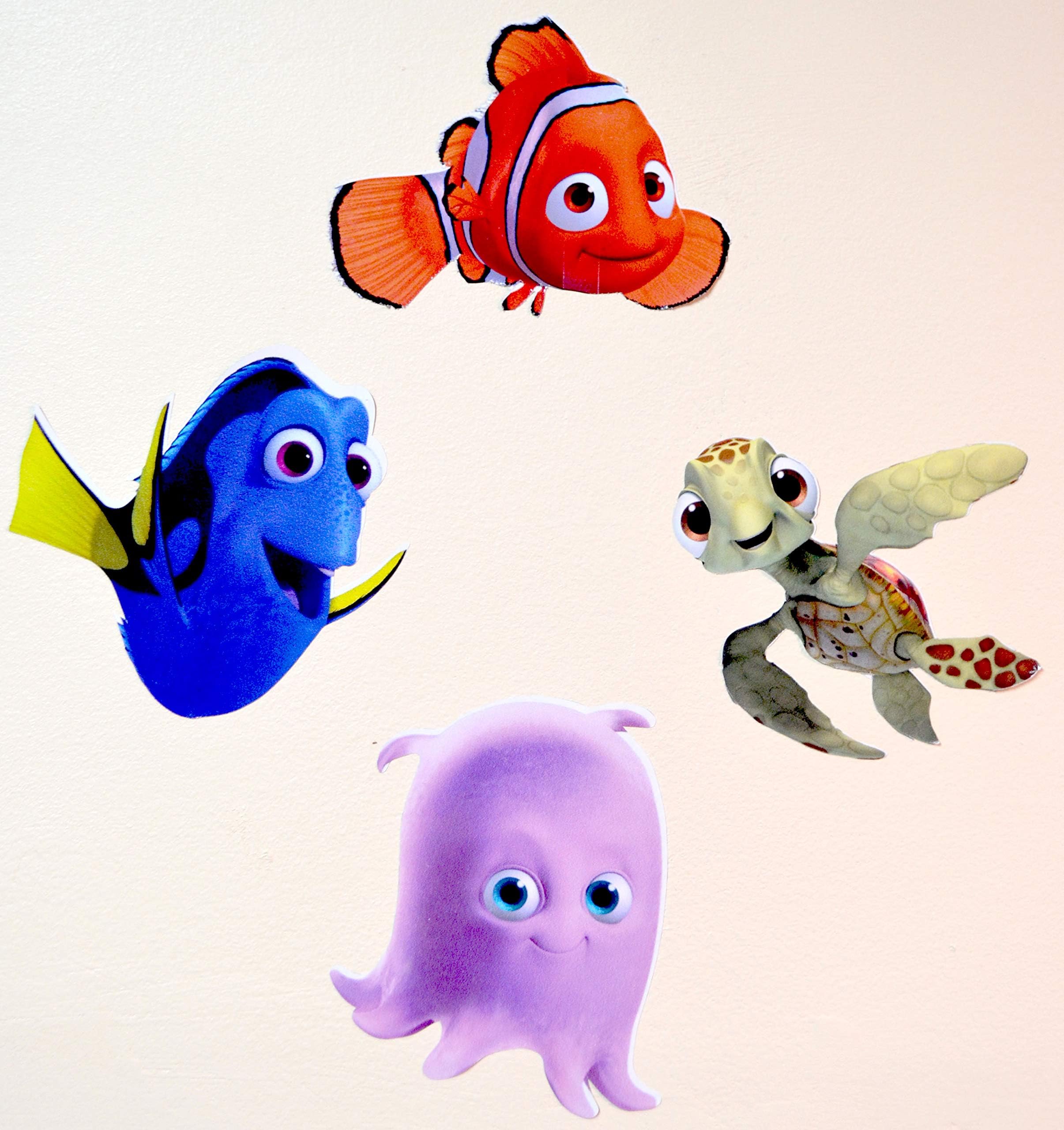 SSND Sea World Fish Characters ( Nemo, Dory, Pearl & Squirt ), Vinyl Decal Sticker, Approx 4 inch Each
