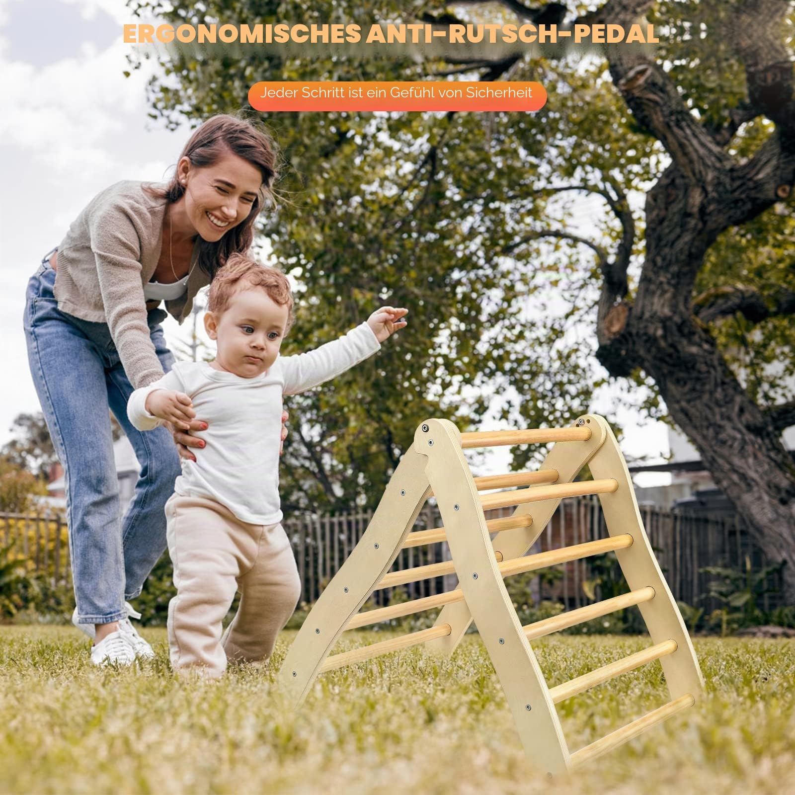 Kletterdreieck aus Holz Winkel einstellbar,klettergerüst Indoor mit 60 kg Belastbar Kletterdreieck für Kinder,Klappbare Kinder Indoor Montessori klettergerüst