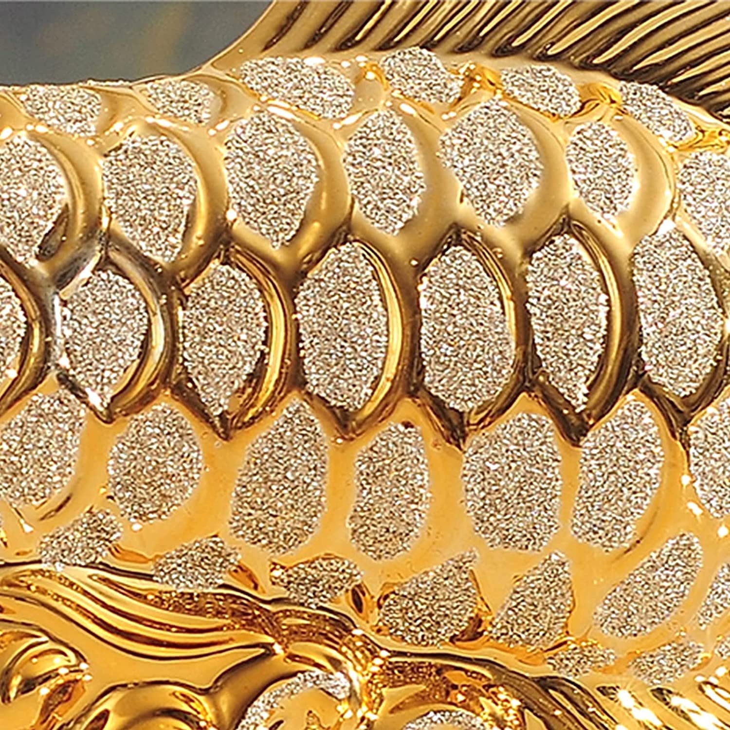 Adornos de Estatua Fengshui, estatuas de Peces Dorados, artesanías de Escultura de cerámica, hogar, Sala de Estar, TV, gabinete, decoración de Oficina, Regalos