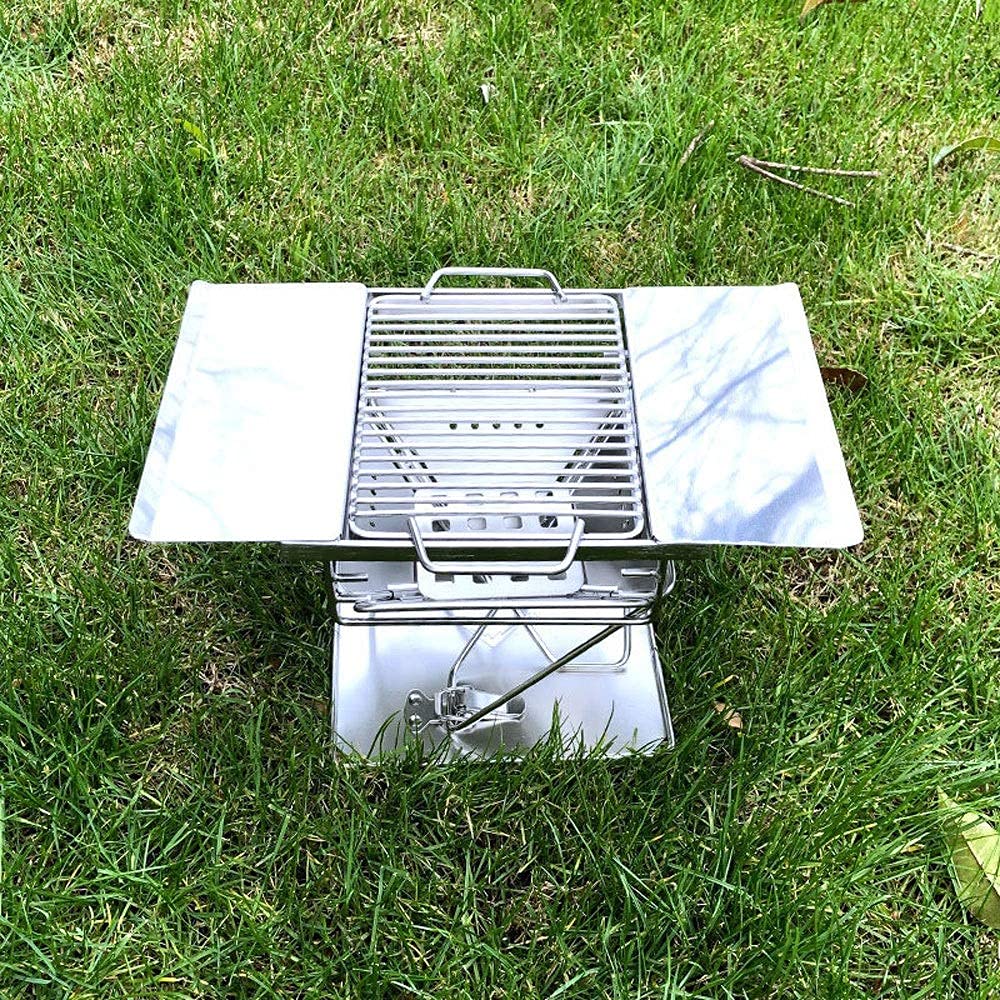 Grill węglowy, łatwy do czyszczenia, idealny do gotowania na świeżym powietrzu, na kemping, wędrówki, pikniki i spotkania ogrodowe – przenośny i designerski