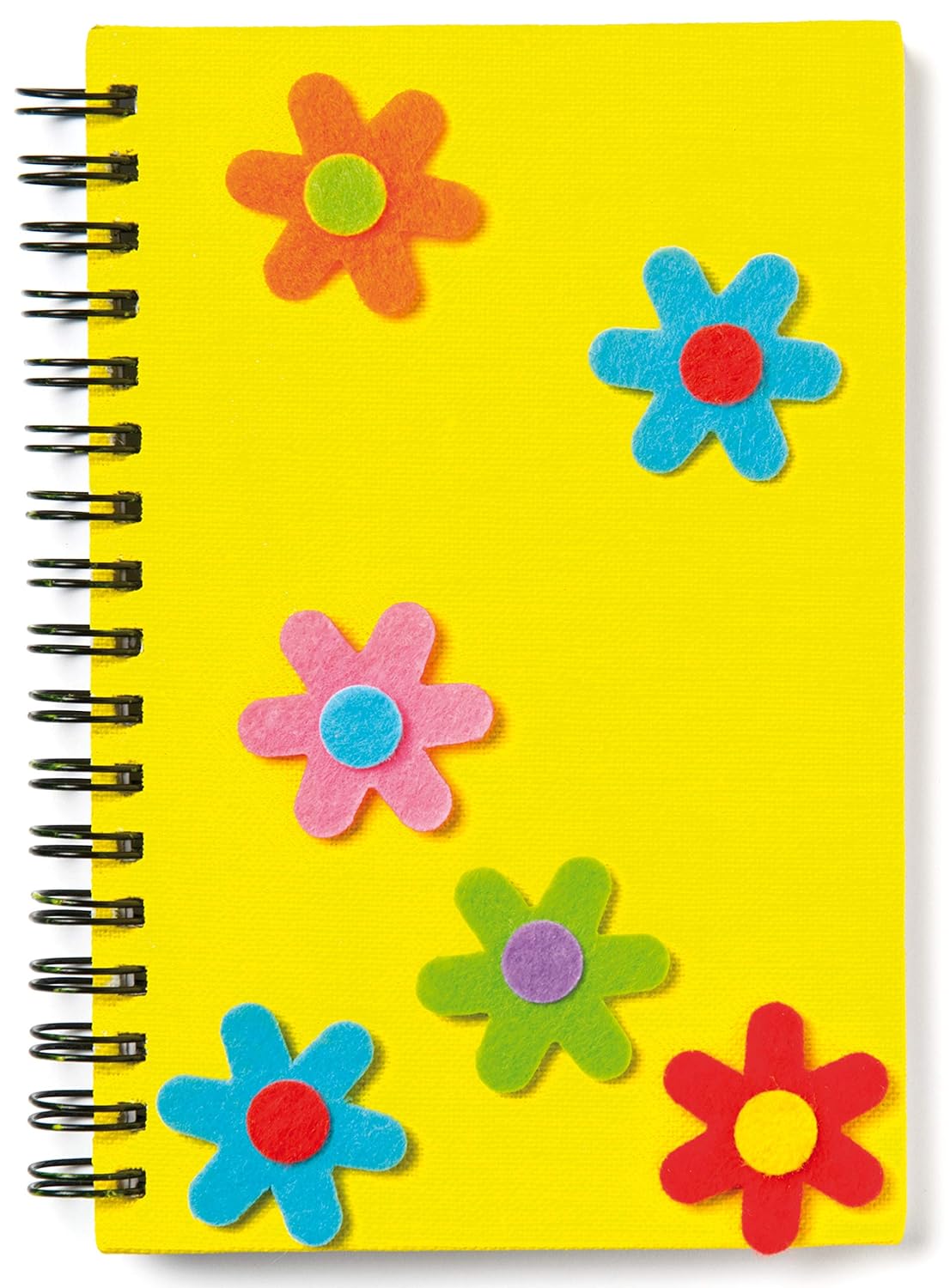 Baker Ross - EV1563 Self Adhesive Flower Felt Stickers, For Kids to Decorate Collage, Cards & Craft (Pack of 60), 3cm, Assorted