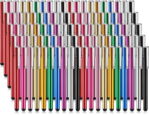 Outus 100 lápices capacitivos de pantalla táctil, lápiz capacitivo universal, compatible con iPad, iPhone, Samsung, tableta, la mayoría de los