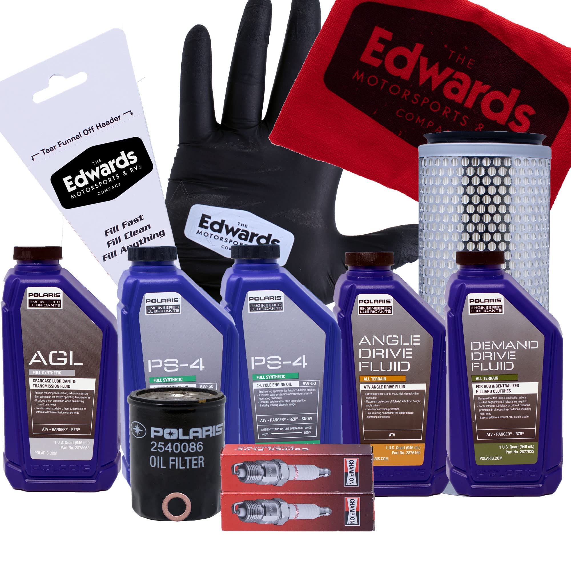 Edwards Oil Change Kit fits 2006-2009 Polaris Ranger 700 XP 700 with Air Filter