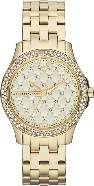 Armani Exchange Three-Hand Stainless Steel Women's Watch, 36mm case size