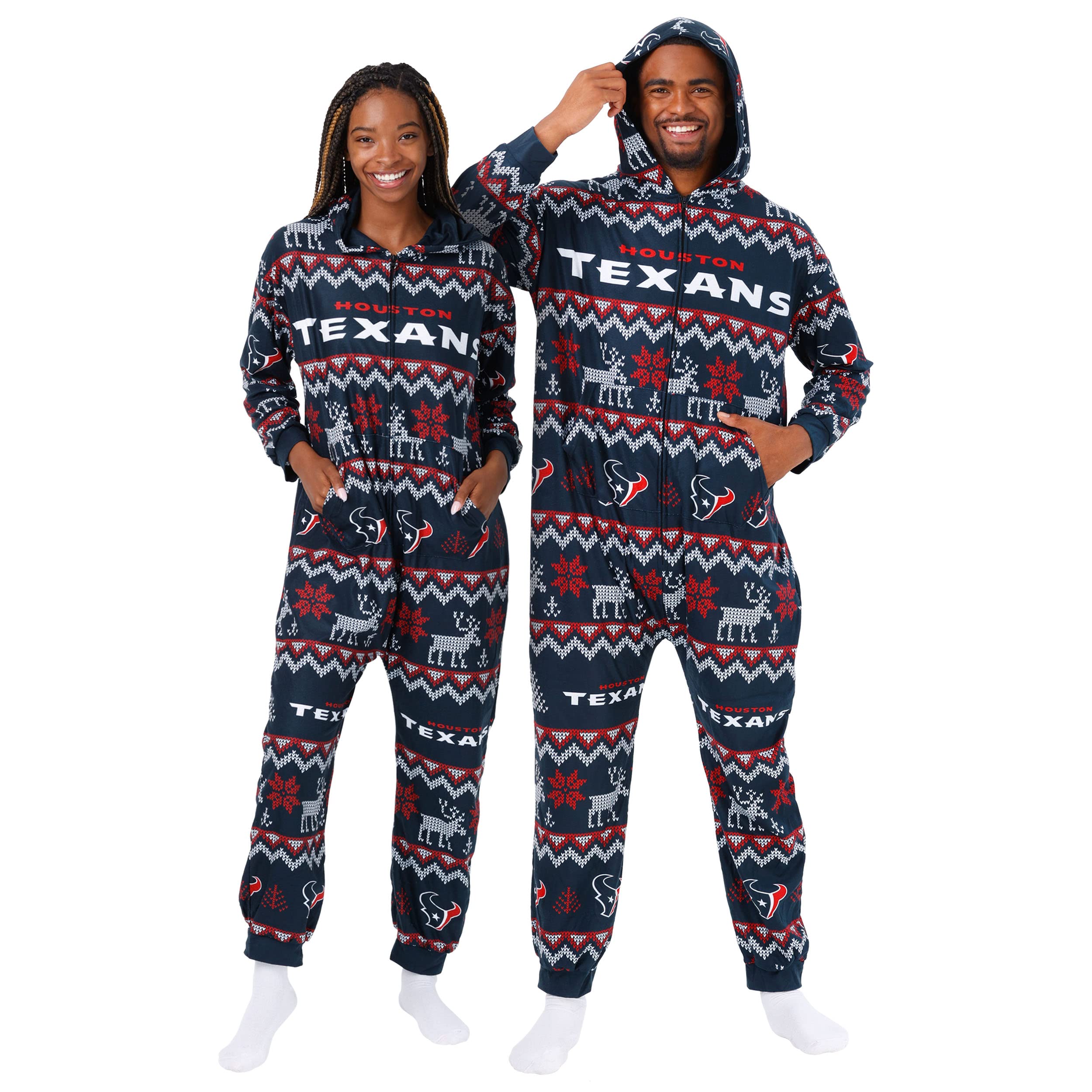 FOCO Unisex NFL Team Logo Pajamas One Piece Onesie