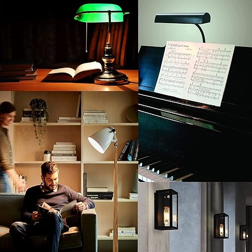 Miniatura 2 de Bombilla LED T10, bombillas tubulares LED regulables de 8 W, equivalente a 75-100 vatios, 850 lm, vidrio transparente, bombilla base E26, para