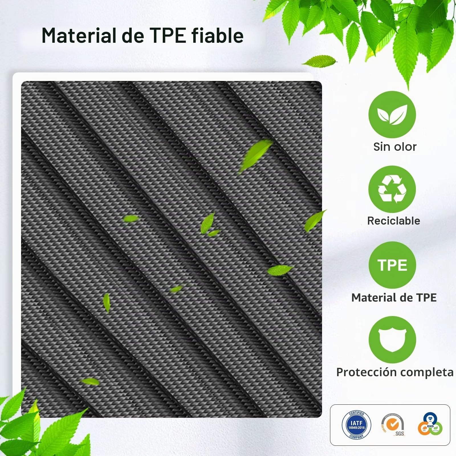Alfombra Estera Maletero para Volvo EX30 2024 2025 Revestimiento Carga Almohadilla Maletero TPE 3D Impermeable Bandeja Sin Olor Color Negro Funda Maletero Coche