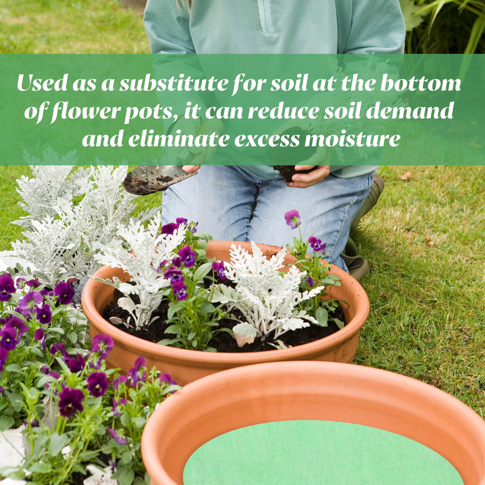 self.watering planter Franklin 12 Ceramic Self Watering Pot Cobalt