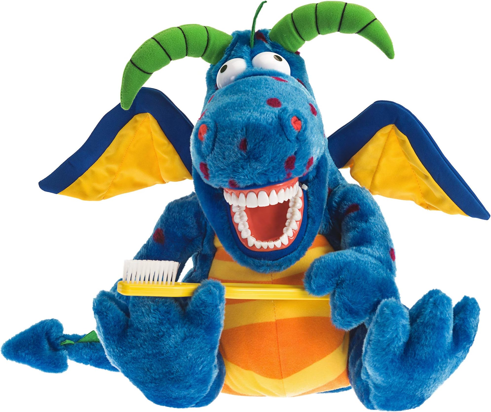 StarSmilez Kids Toothbrush Dragon Puppet Oral Health Dental Presentation Children Floss Education
