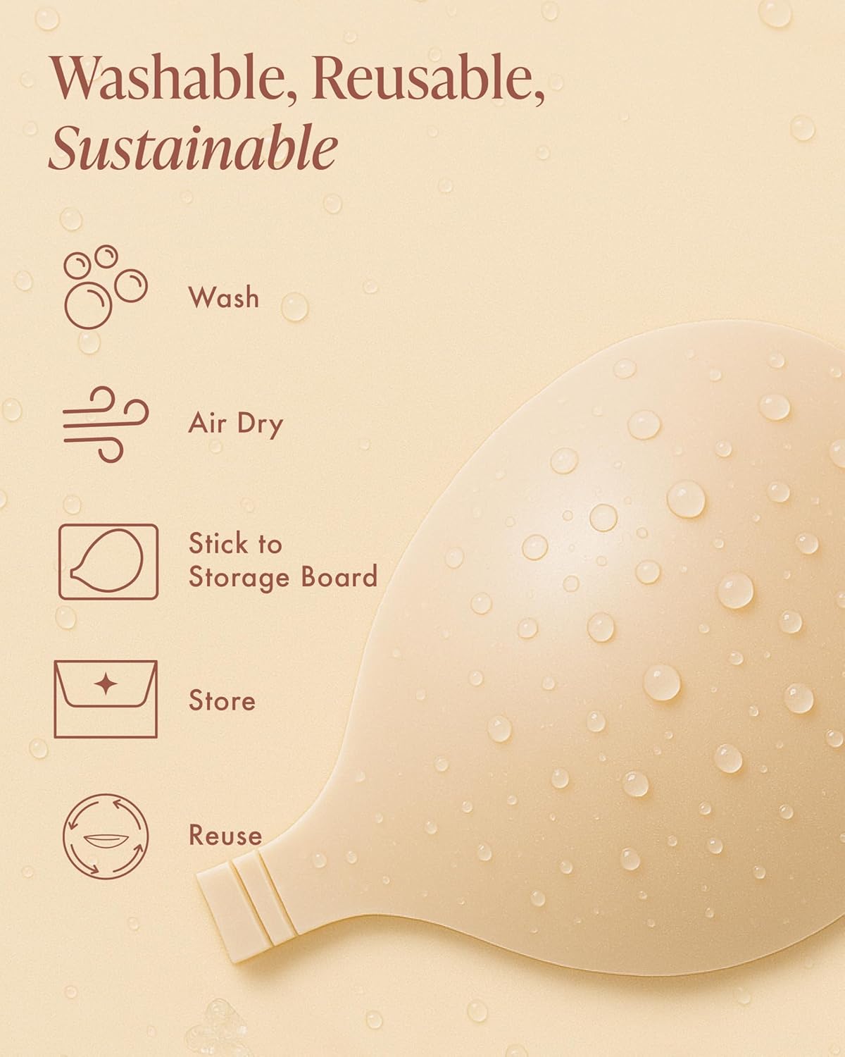 Silicone Sticky Bra - Strapless Bra for Large Breasts - Push Up Adhesive for Women - Image 6