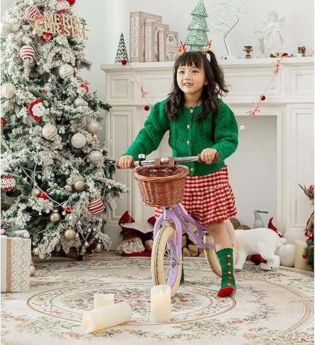 Vista 37 de ACEGER Bicicleta de equilibrio para niños de 12 pulgadas con canasta, sin pedales, para aprendizaje temprano, fuerza de piernas y equilibrio