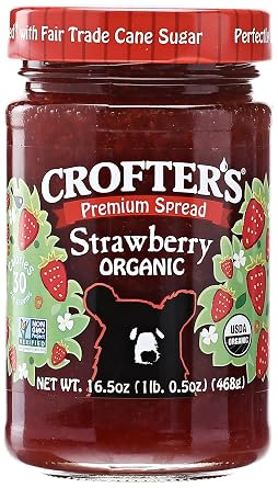 2 set- Crofters Organic Strawberry Premium Spread, 16.5 oz