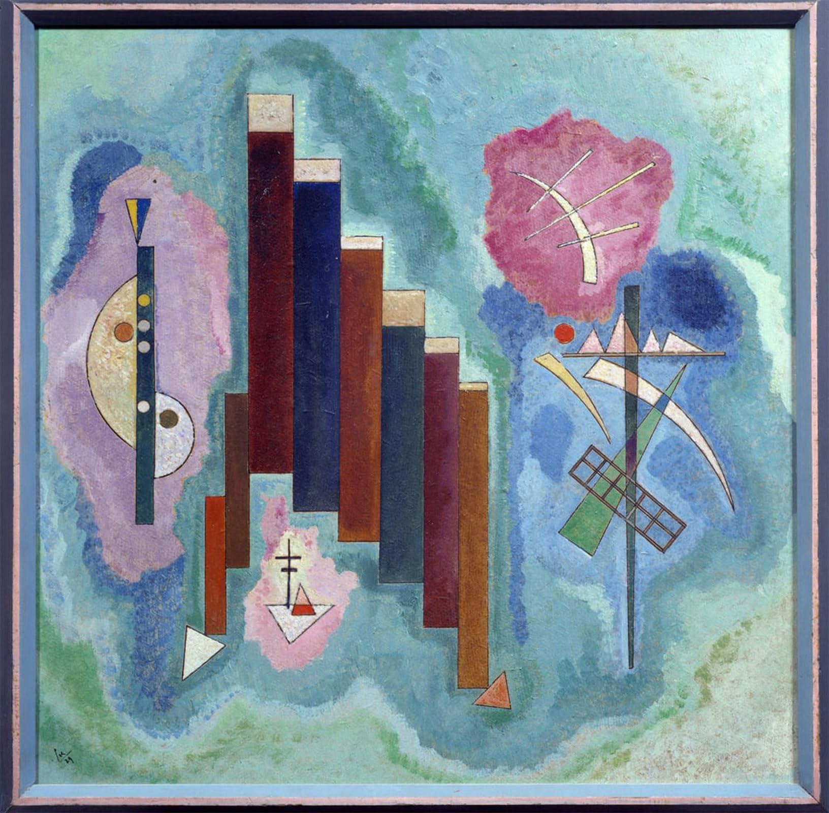 Impression sur toile Vers le bas Kandinsky 60x90cm de qualité musée - 5