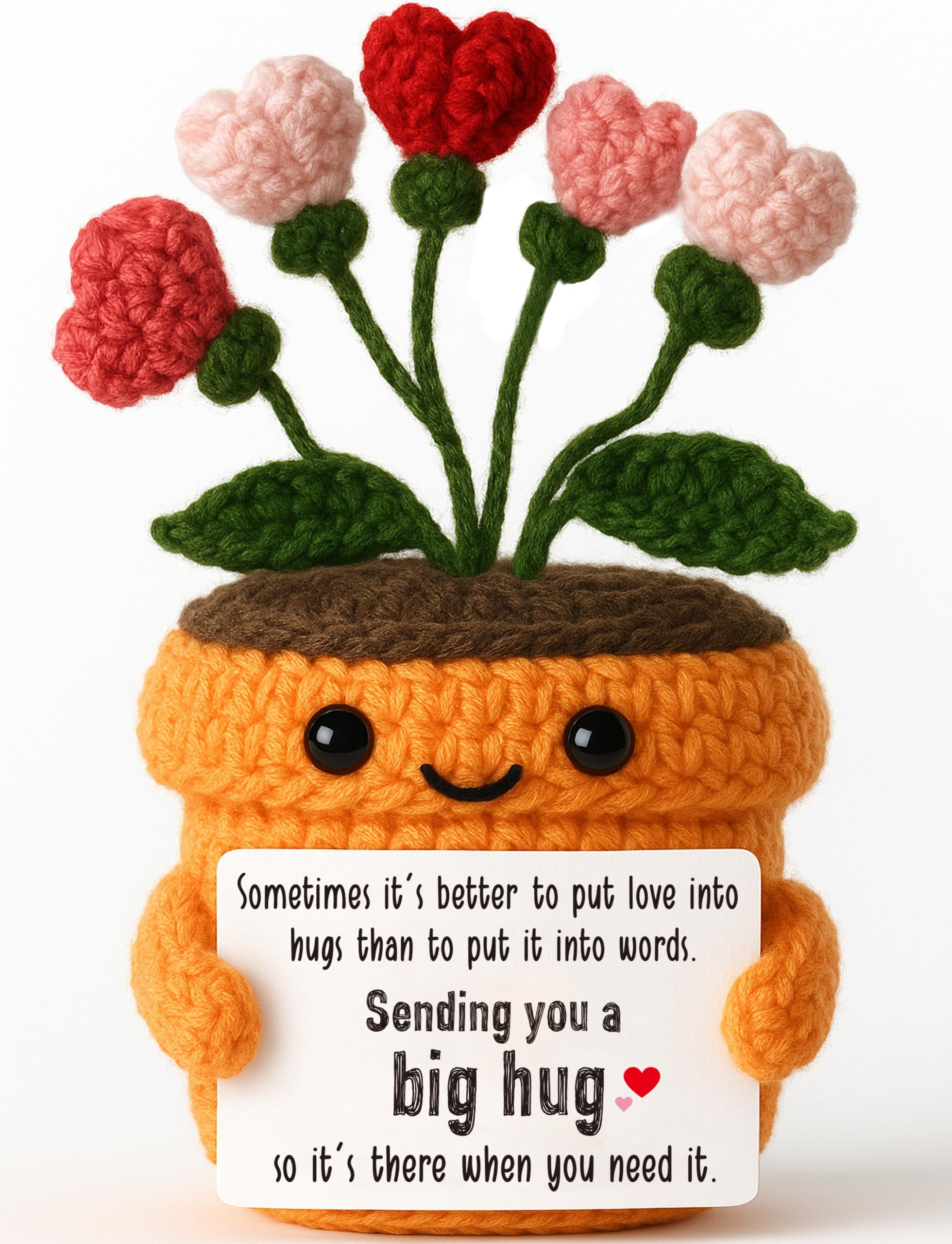 Get Well Gifts for Women, Crochet Flower Big Hug Thinking of You Gift