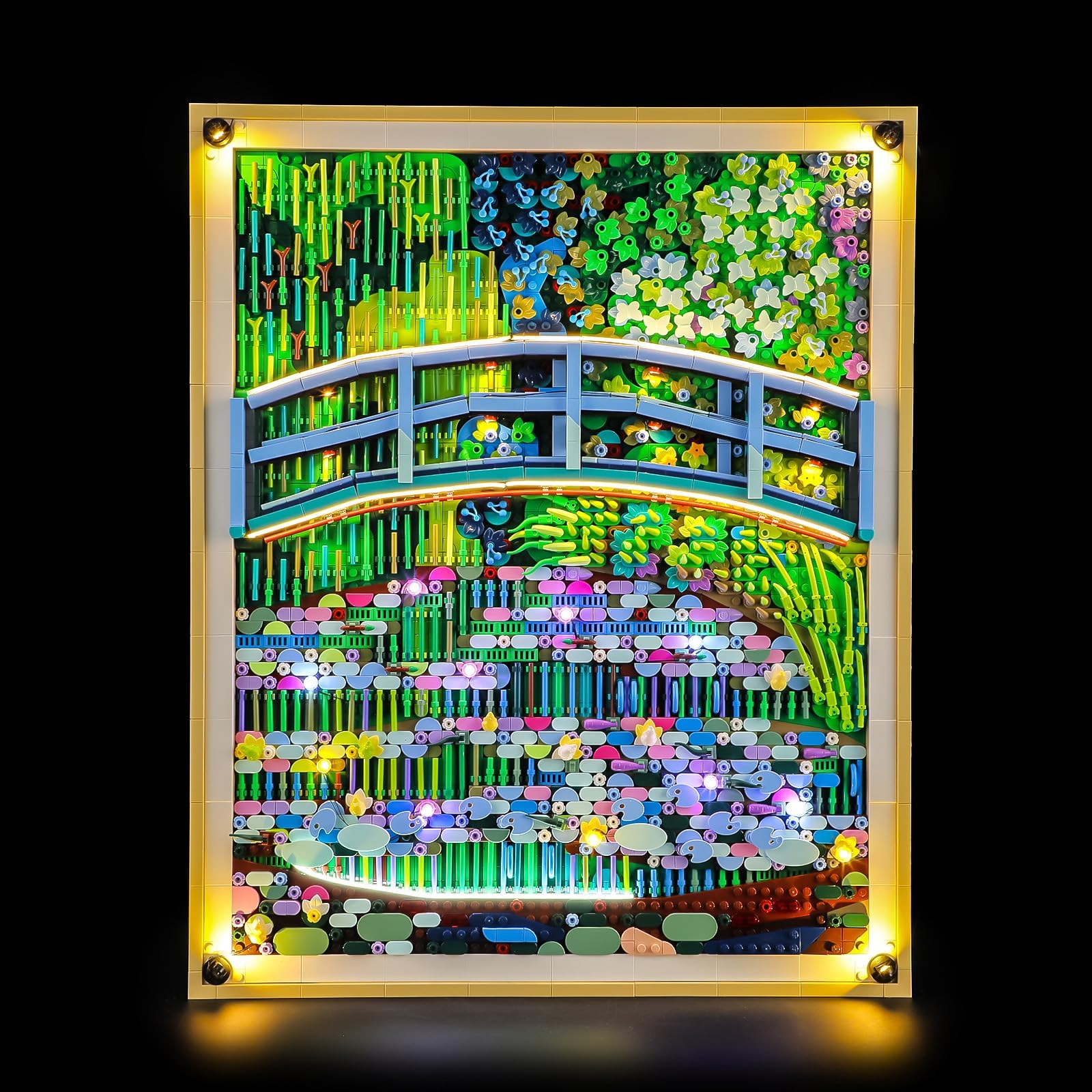 Kit de luz LED compatible con Lego 31220 Art Claude Monet, kit de luz para Lego 31220 modelo de bloques de construcción, no incluye el juego de modelos