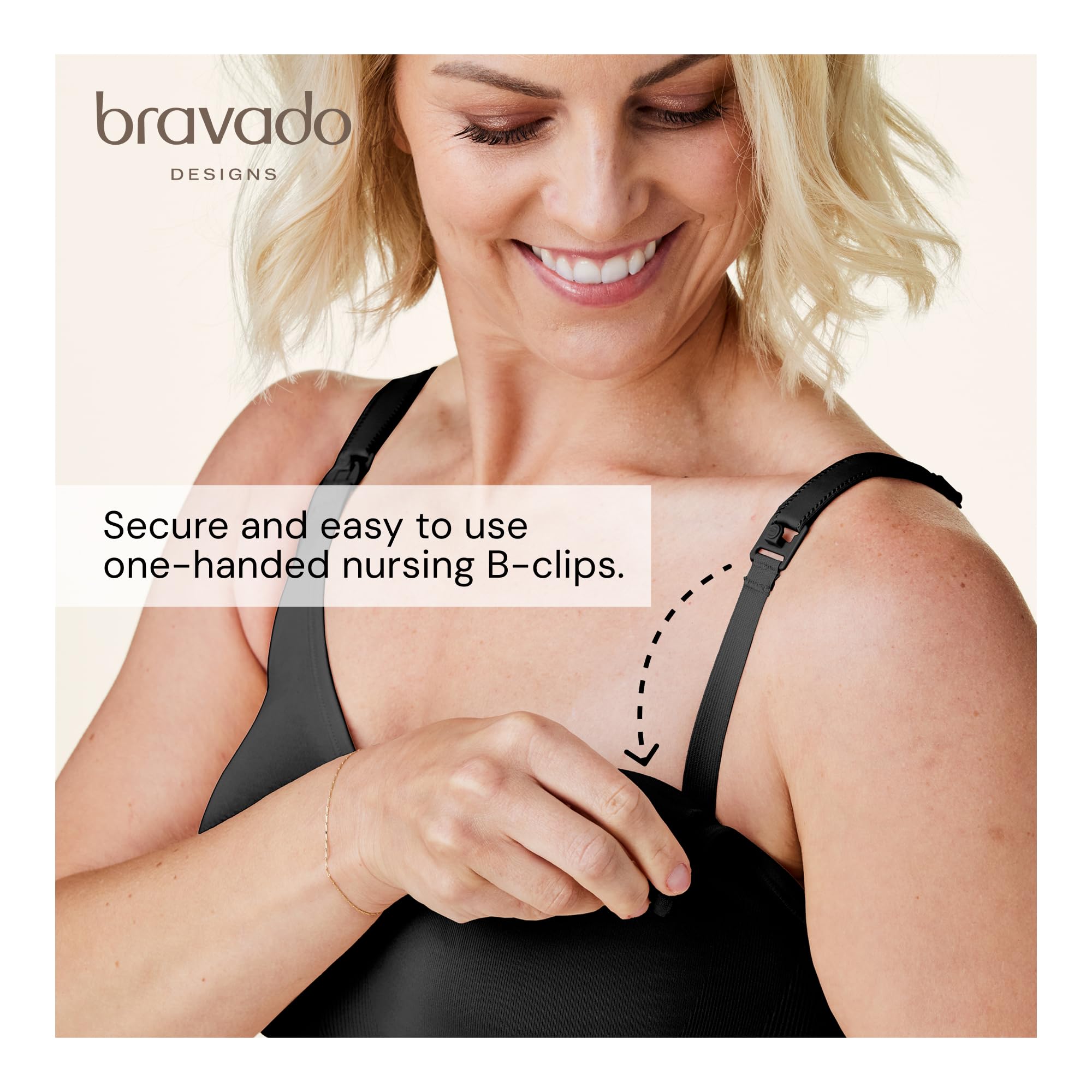 BRAVADO! DESIGNS Body Silk Seamless Brassière de maternité et d'allaitement sans Fil | Bonnet A, B, C, D, DD/E, DDD/F