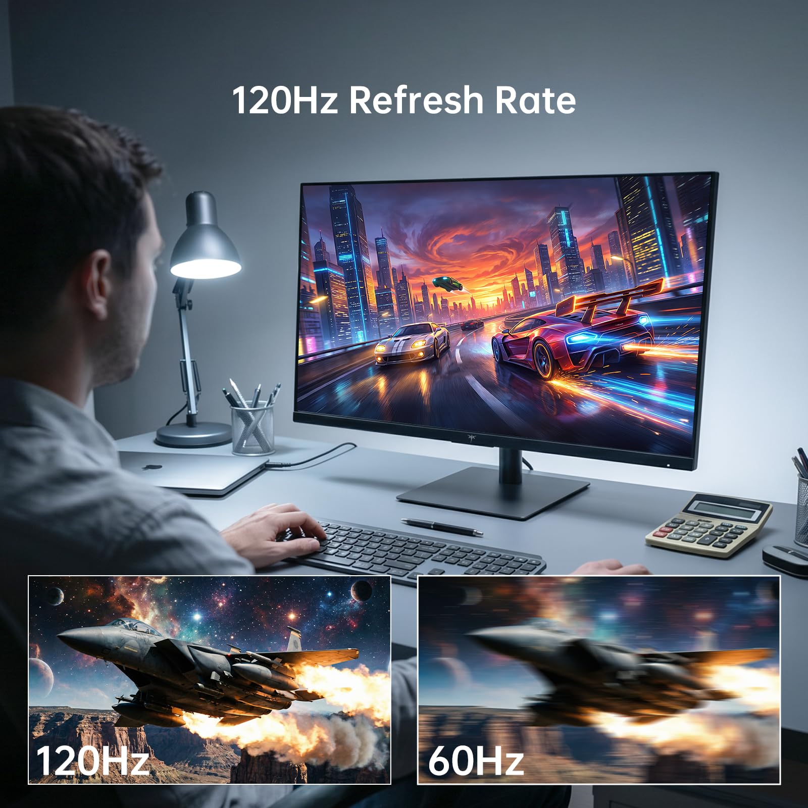 KTC Monitor 2K de 32 polegadas, monitor de computador IPS 1440p