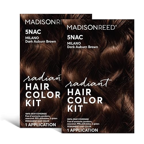 Madison Reed Radiant - Kit de tinte para el cabello, marrón chocolate oscuro para una cobertura del 100 % de las canas, sin amoníaco, castaño milano