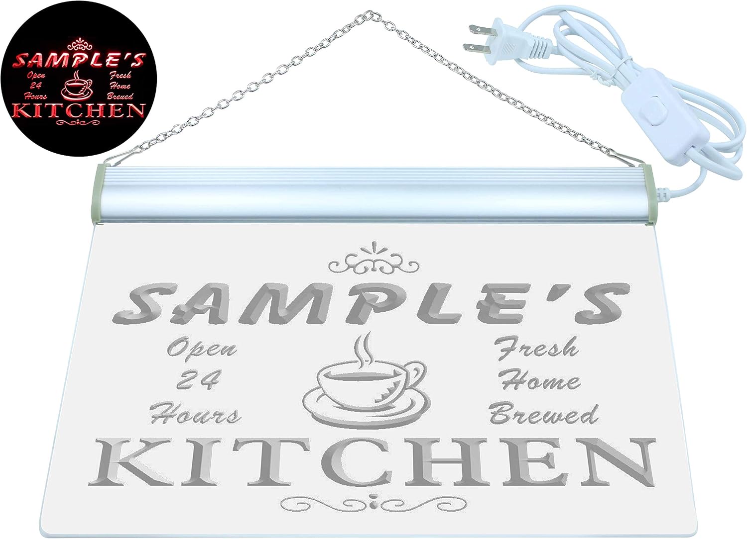ADVPRO Name Personalized Custom Mom Kitchen Bar Neon Sign Red 12x8.5 inches st4s32-pc-tm-r