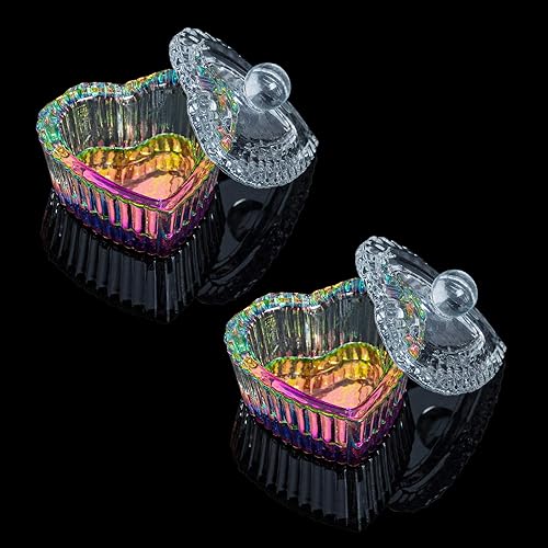 Miniatura 8 de AORAEM 2 piezas de puntas de uñas Art Dappen Dish con tapa, polvo líquido acrílico, monómero, vaso de cristal, herramientas de cristalería para uso