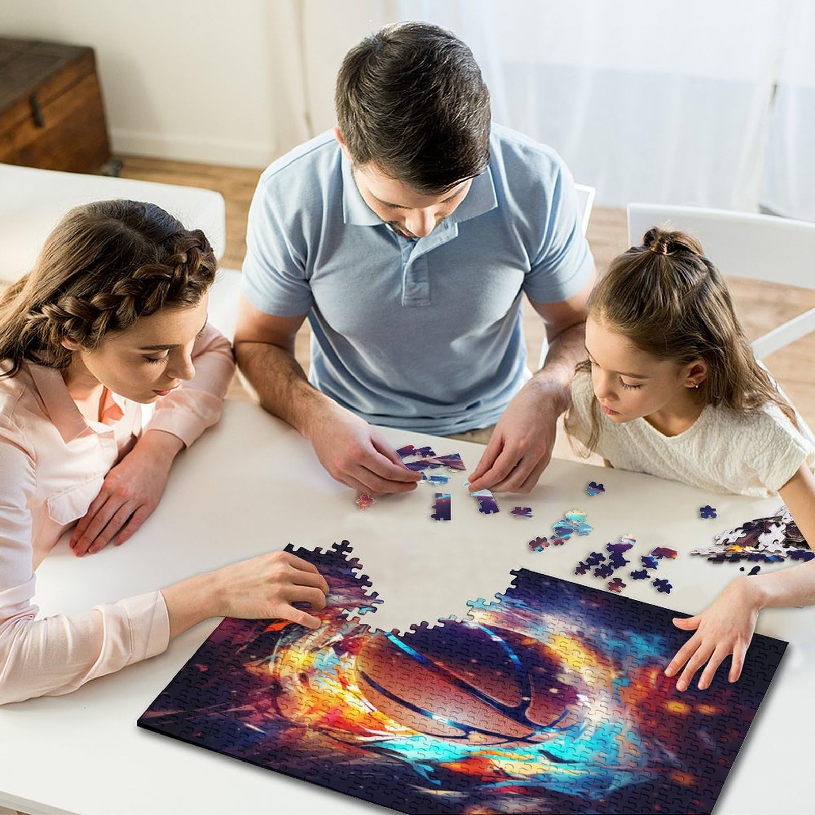 Puzzle, Bydło Dorośli Zabawa Śliczna Krowa Puzzle Gra Edukacyjna Zabawka Intelektualna Gra Zabawka Antystresowa/Style-2/1000Pcs (75X50Cm)