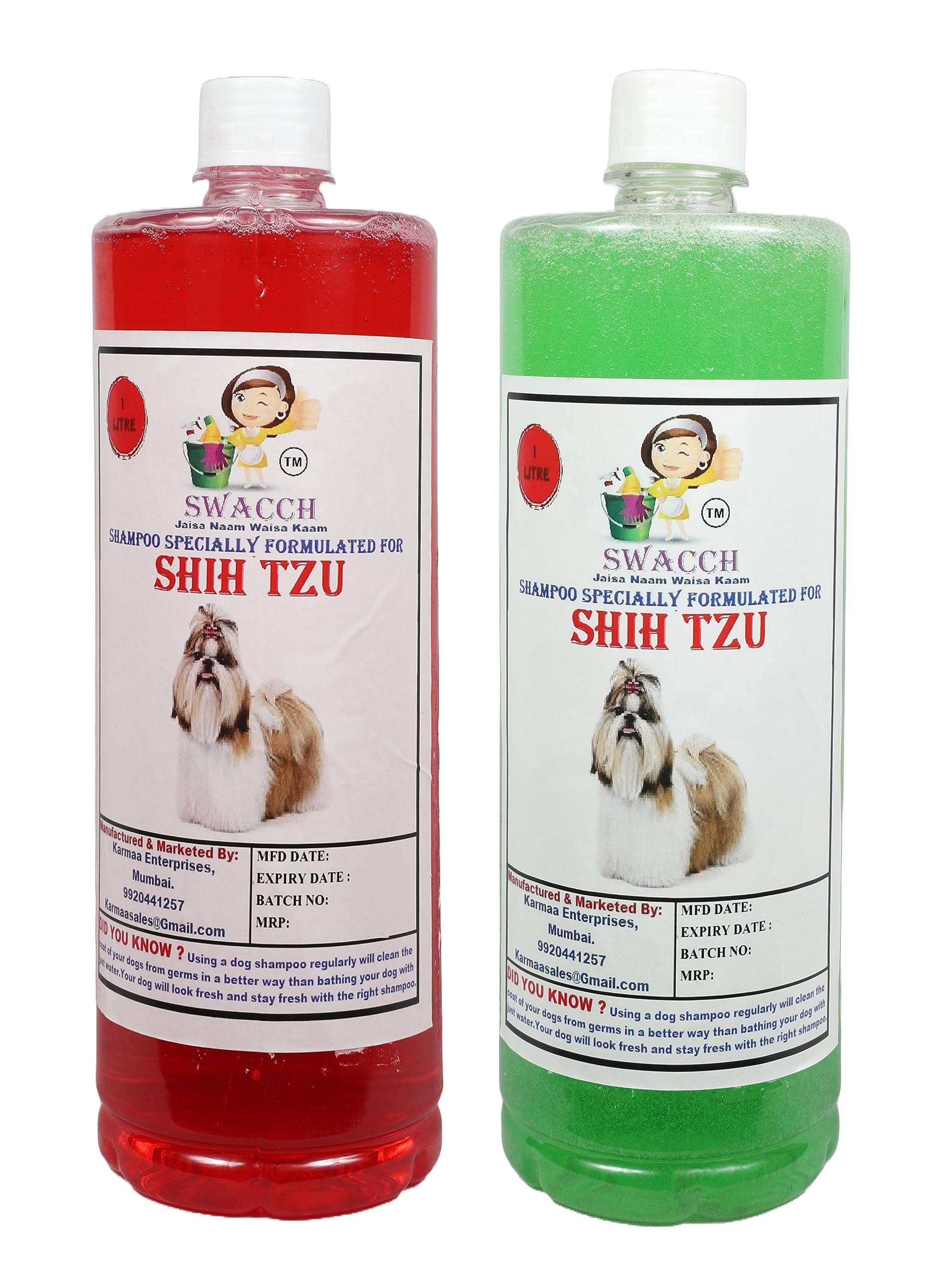 SWACCH Shampoo Specially FORMULATED for Shih TZU (1 Litre) (Combo Pack of 2) Jasmine & NEEM ALOVERA (B0BZSQZWXB) Amazon Price History, Amazon Price Tracker